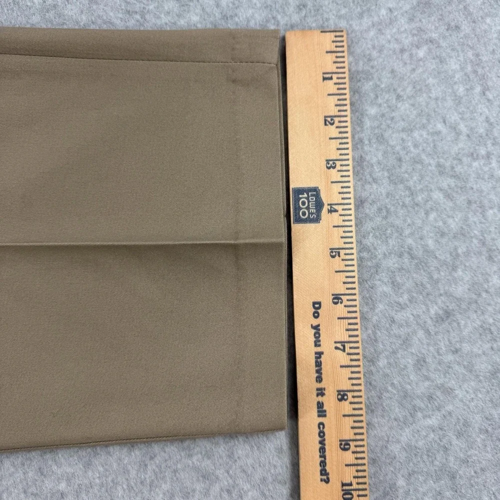 Haggar Pants Mens 38x29 Beige Premium No Iron Khaki Classic Fit Stretch NEW $70